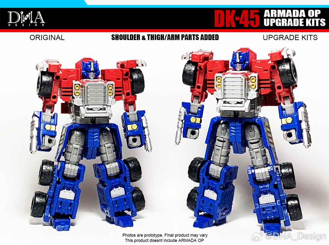 DNA Design DK 45 Legacy Armada Optimus Prime Upgrade Kit